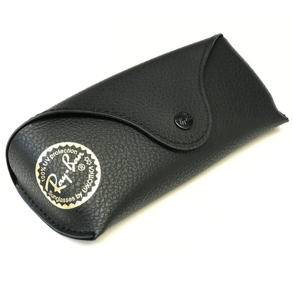 NWOT ⭐️ Ray-Ban Black Replacement Case with Gold Stamp Logo & Snap Close - Picture 3 of 13